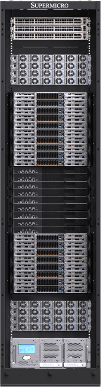 Supermicro NVIDIA GB200 NVL72 SuperCluster (Liquid-to-Liquid)